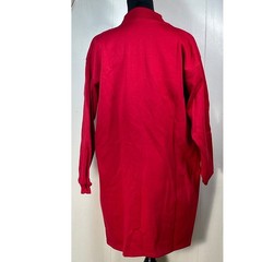 Vintage Hanes Her Way Sweatshirt Dress Sahara Red Mock Neck NWT 90s L/XL