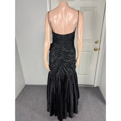Vintage 80s TD4 Eletra Women’s Dress 9/10 Prom Formal Evening Lace P28