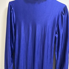 Vintage Granny core Long Blue Satin Avon Fashions Robe S/M Long Sleeve