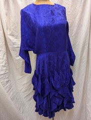 Vintage 1980’s Purple Silk Dress by Silk Studio Size 8