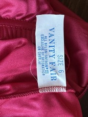 Vanity Fair Nylon Antron III Claret Panties Vintage Satin Panty NWT Anti-Cling 6