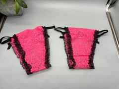 Vintage Miss Diana LACE string Bikini Panties (Hot Pink) (2 Pairs) NOS