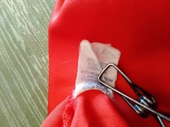 Skirt Half Slip Deena Red Shiny Silky Glossy Farr West Style Small 2 Side Slits