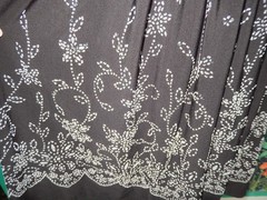 Vintage Y2K Black Sequin Embellished Fit Flare Mini Party Homecoming Dress