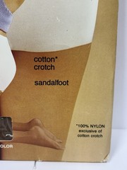 Vintage Panti-All Panty & Pantihose All In One Queen SZ. 100% Nylon Sandalfoot