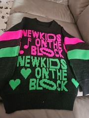 Vintage NKOTB Sweater Kid’s 90s Neon New Kids On The Block