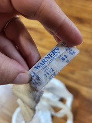 VTG Warner’s Bra 36D Lace Charmers Unlined Underwire Nylon All Lace Ivory