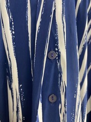 Vintage Schrader Dress Sport Petite Woman 6 HiddenButtonsPocketsCollar Blue/Wte