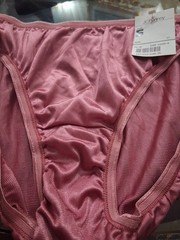 Vintage Adonna Silky High Cut Nylon Panties Womens 5 Rose
