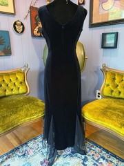 Vtg 90s Dressbarn Velvet Goth Whimsigoth Witchy Stevie Nicks 20s Inspo Dress