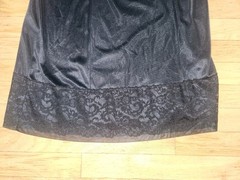 Vintage Unbranded Black Nylon Slip*sz38*Made In USA