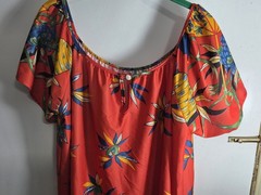 Vintage Floral Caftan Dress Flower Mumu Polyester Stretchy Comfy 3X