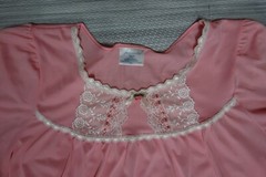 Vtg Fundamentals Pink Nightgown Nylon Size M