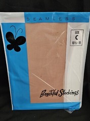 Vintage NOS 1960s Beautiful Stockings Seamless Nylons “C” 10 1/2-11 Size Large