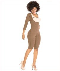 Equilibrium Fajas Colombianas Post Op Garment One Piece with Compression Sleeves
