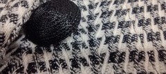Neiman Marcus Wide Big Shoulders Avante-garde Jacket Wool Black Houndstooth 80s