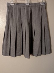 VTG 90s TR Bentley Made in USA Gray Pleated High Waist Academic School Mini 10