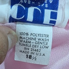 Cue Fashions Pink Pleated Overlay Shift Dress Vintage USA Made Size 18.5 Pastel