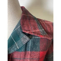 Vintage Pendleton 40’s/50’s 49ers Wool Plaid Shirt Jacket Red Green Womens