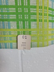 Vintage 60s-70s NWT Geistex Geist Green Blue Plaid Polyester Blend Skirt 14