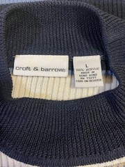 296 Croft & Barrow Vintage 90s Women’s Striped Mock Neck Sweater Size Large