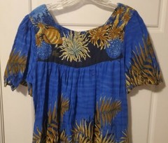 Winlar Oceanic Dress, Vintage Medium Size, Blue