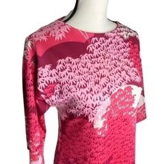 Vintage Tori Sport Tunic Dress Retro Honolulu Hawaiian Pinks White Size S
