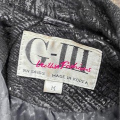 VTG 80s G-III Black Leather Biker Western Jacket Womens M Cropped Puff Sleeve