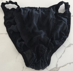 VINTAGE SILKSCREEN SECOND SKIN SATIN BIKINI SILK PANTIES – Medium