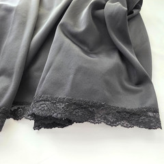 Vintage Aristocraft By Superior Nylon Lace Nightgown Small Black Sheer Top