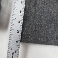 Vintage 70s Levis Pants 28×30 Gray Wool Blend High Waist Wide Leg Flared Cuffed
