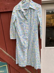 LOT OF 16 VINTAGE DRESSES+ ONE SUIT – 1960S-1970S