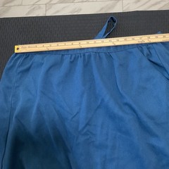 Vintage Carriage Court Teal Blue Wrap Back A-Line Skirt Pockets Made in USA 16