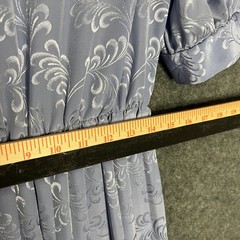 VTG Florentine Periwinkle Blue Jacquard Midi Dress Sz 10 fits like a Medium