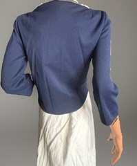 VTG 60-70’s Jo Jr Dallas Women’s Navy Blue Cropped Nautical Mod Jacket/Blazer M