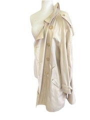 Vintage 80s Women’s Burberrys Trench Coat Nova Check Pockets Belt Coat M