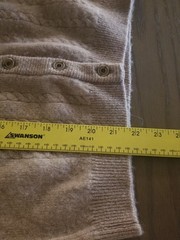 1970’s JAEGER UK cashmere Camel Hair Blend Cableknit Womens Vintage Vest sz S 34