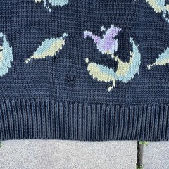 Vintage Peruvian Connection Cardigan Sweater Floral Art To Wear Women’s XL READ