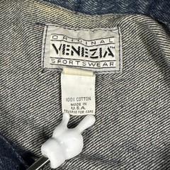 Venezia Sportswear Vintage Denim Trucker Jacket Blue Made in USA 26/28 3376-49