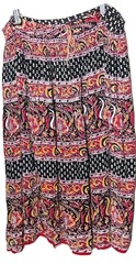 Vintage Women’s Free Size Maxi Skirt Flowy Boho Gypsy Hippie Festival