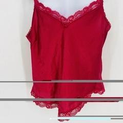 Vintage Warners Shine On Fuchsia Lace Camisole 32 USA Made Lingerie Top Coquette