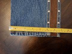 Vintage Lawman Highrise Jeans – Suede Leather Studs – No Pockets – 27×33