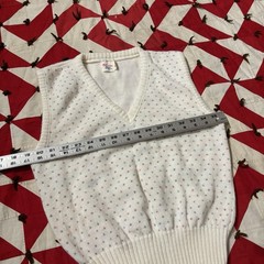 Vintage 1980s Knit Acrylic Sweater Vest Womens As Is Worn Flaws Spring