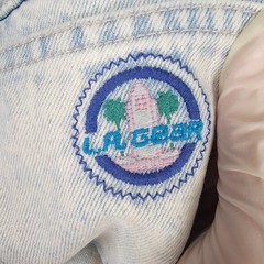 L.A. Gear Vintage Acid Washed High Waist Tapered Zip Ankle Women’s Jeans 11/28