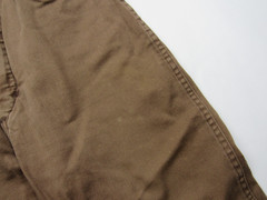 Vtg 1960s Womens H.I.S for Her Brown Jeans Denim Work 26 x 25 Capris Tapered 60s