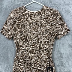 Vtg 80s Body English Dress Size 4 Animal Print Knee Length Party Event USA Made