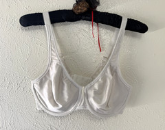 Wacoal Bra Women 32D Ivory Underwire 855192 Unlined Seamless Basic Beauty Bow