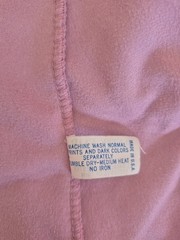 SAKOWITZ Vanity Fair Women’s Maxi Lounger Robe Solid Pink Size 12 USA Made VTG