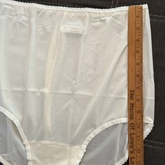 3 Pair Vintage Bali 23465 Moonlight Nylon Satin Full Cut Brief Panties Size 11