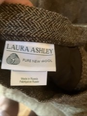 Vintage Laura Ashley Tweed Vest Size 6 And Skirt Size 8